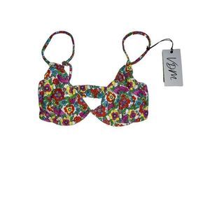 NWT VDM the Label floral print bikini top size M